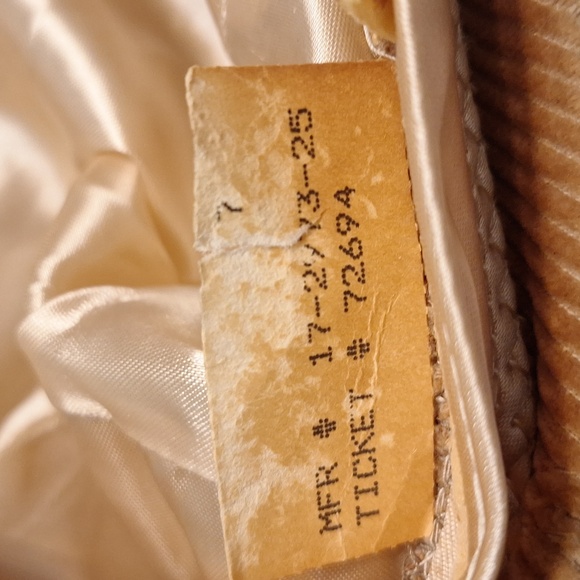 Vintage 70's early 80's Dobbs Brown Corduroy Cotton Newsboy Cap Size 7 - Picture 5 of 7